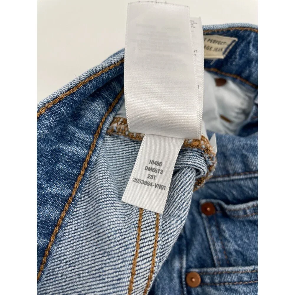 Madewell Womens Size 28T The Perfect Vintage Jeans Fair Trade Denim High Waist - Picture 5 of 11